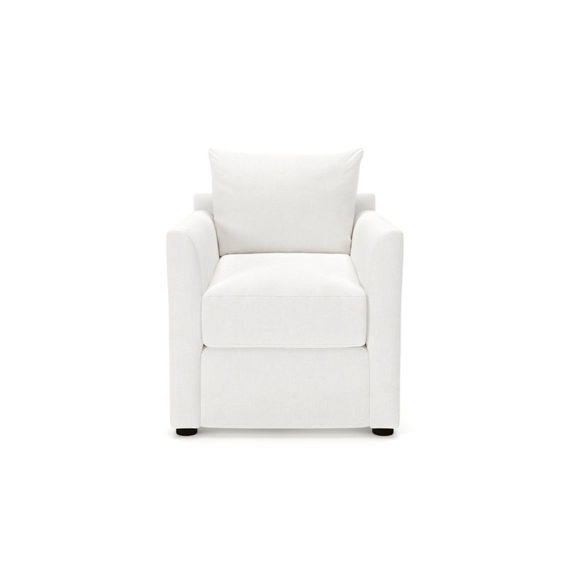 Fauteuil d'appoint rembourré Cecelia, Clair de lune Drusky