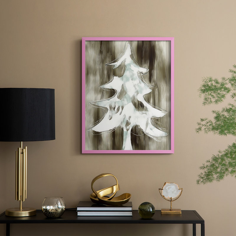 «Christmas Holiday Art», reproduction encadrée CCXL - bois massif, H 30 po x l 24 po, Noir, noir, noir, noir