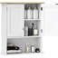 Bathroom Cabinet - Wall Mounted, 2 Doors, Adjustable Shelf, Over Toilet, White, Space Saving Model Modern