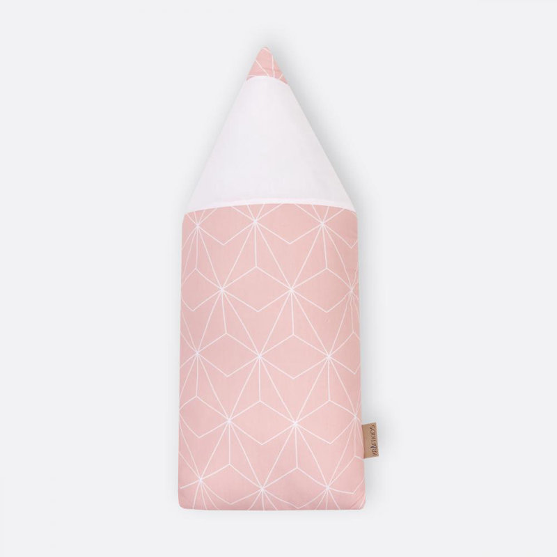 Weiße, Dünne Diamante Geometric Novelty Cushion, Antique pink