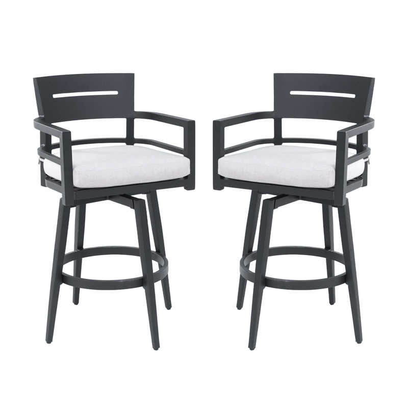 Chaises de bar pivotantes 2 pièces Modern Modern