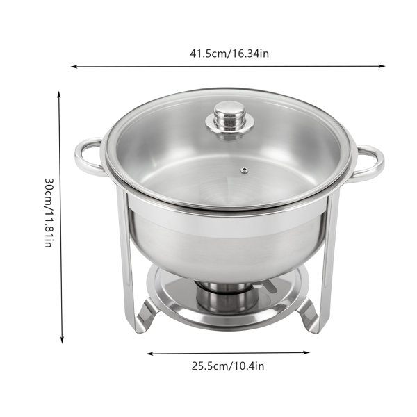 9.5qt 2-Pan Professional Warmer Set The Party Aisle