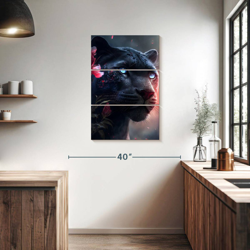 Brampt The Pink Black Panther, 38" H x 24" W