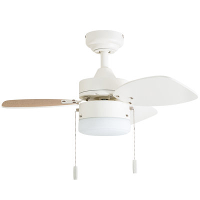 Ocean Breeze 30" 3 Blades LED Ceiling Fan with Light Kit Included