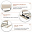 Grand lit plateforme tapissier avec lit gigogne simple TG-191055902