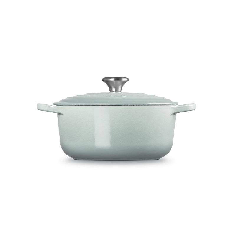 Le Creuset Cast Iron Round Casserole, Sea Salt, 20cm / 2.4L