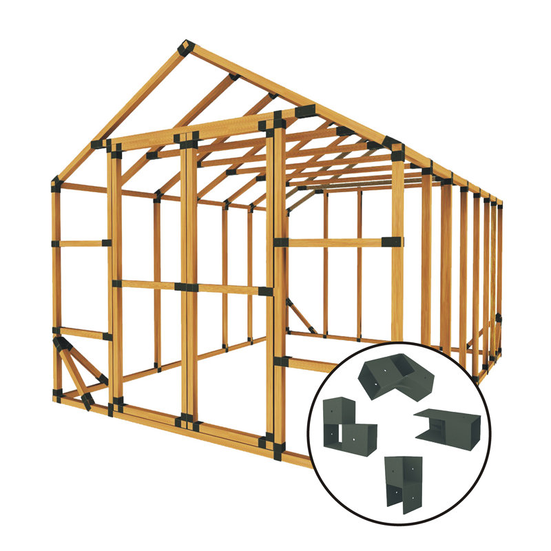 10' W x 14' D DIY Storage Shed Kit