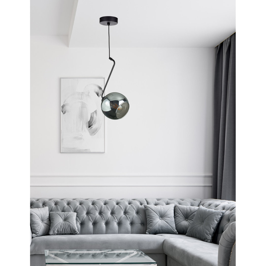 Blerton - Light Matte Black Unique/Statement Pendant
