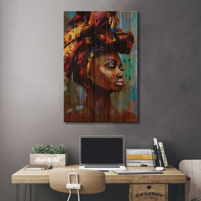 «Let You Love Me On Wood» par Tatyana Yabloed, H 40 po x l 26 po x P 1,5 po