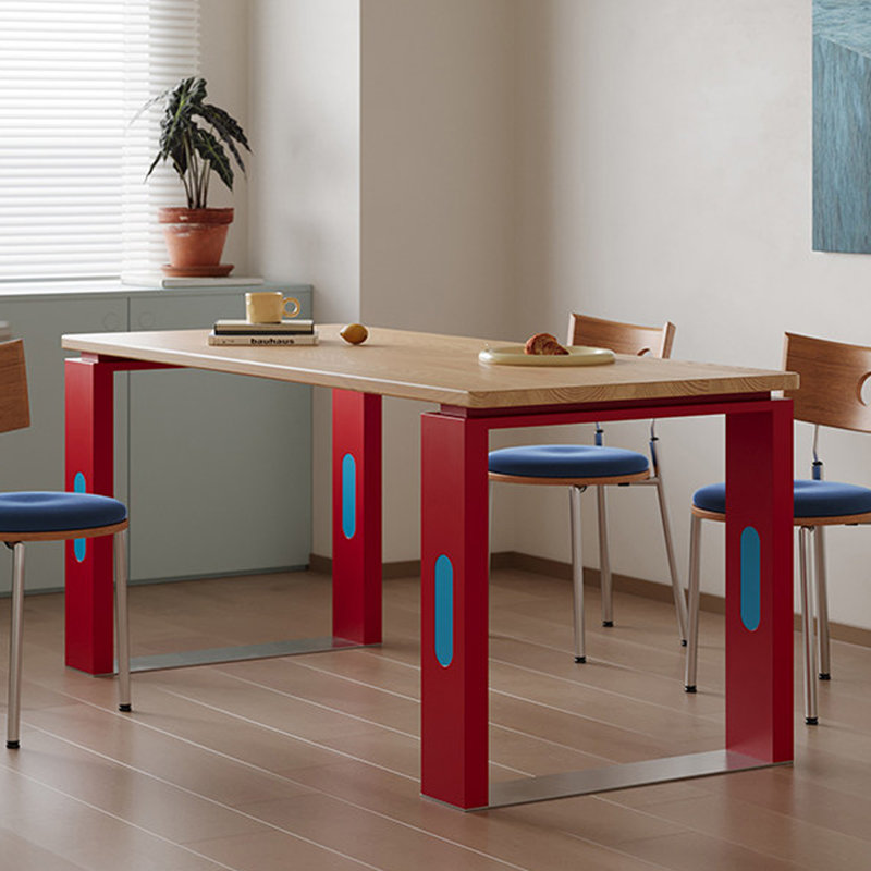 Bureau multifonctionnel aux couleurs vives, H 29,52 po x l 70,86 po x P 31,49 po