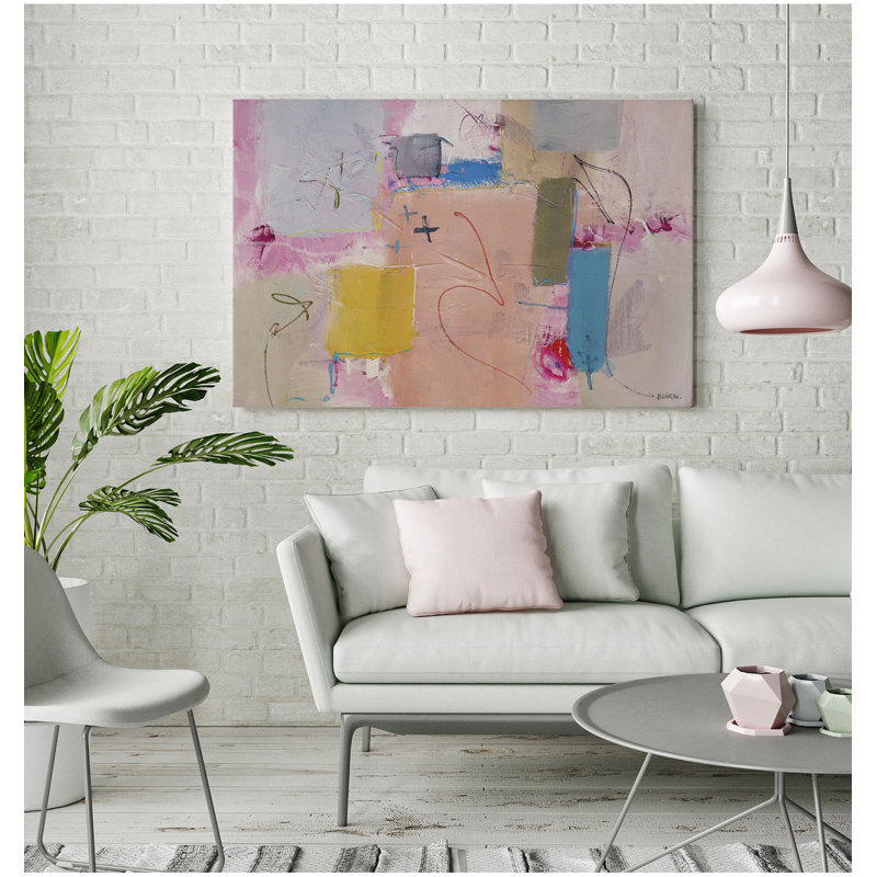 Abstract Imoermanence I by Bruno Vázquez - Wrapped Canvas Painting, 80cm H x 120cm W x 3cm D