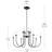  LED 2-Tier Traditional Chandelier with Layered Glass-111187487-111187488-111187491