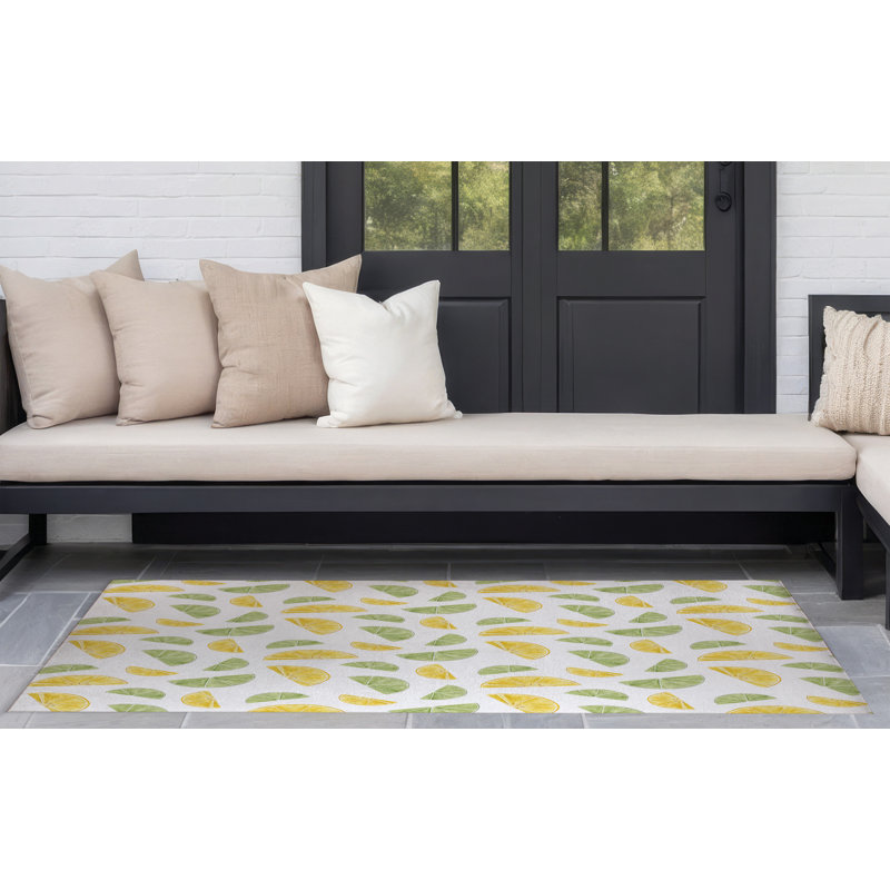 Tapis d'extérieur Summer Limes & Lemons, Rectangulaire 3 pi x 5 pi