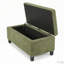 Banc de rangement bouclé avec couvercle rabattable
