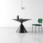 Round Stone Top Metal Base Dining Table