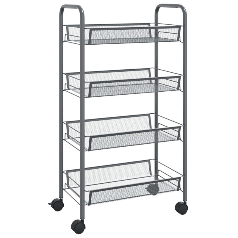 Petree Kitchen Cart, Grey