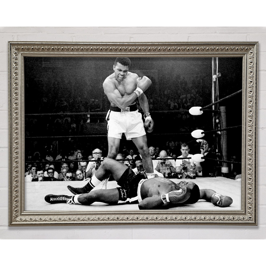 Muhammad Ali Knockout - Einzelner Bilderrahmen Kunstdrucke