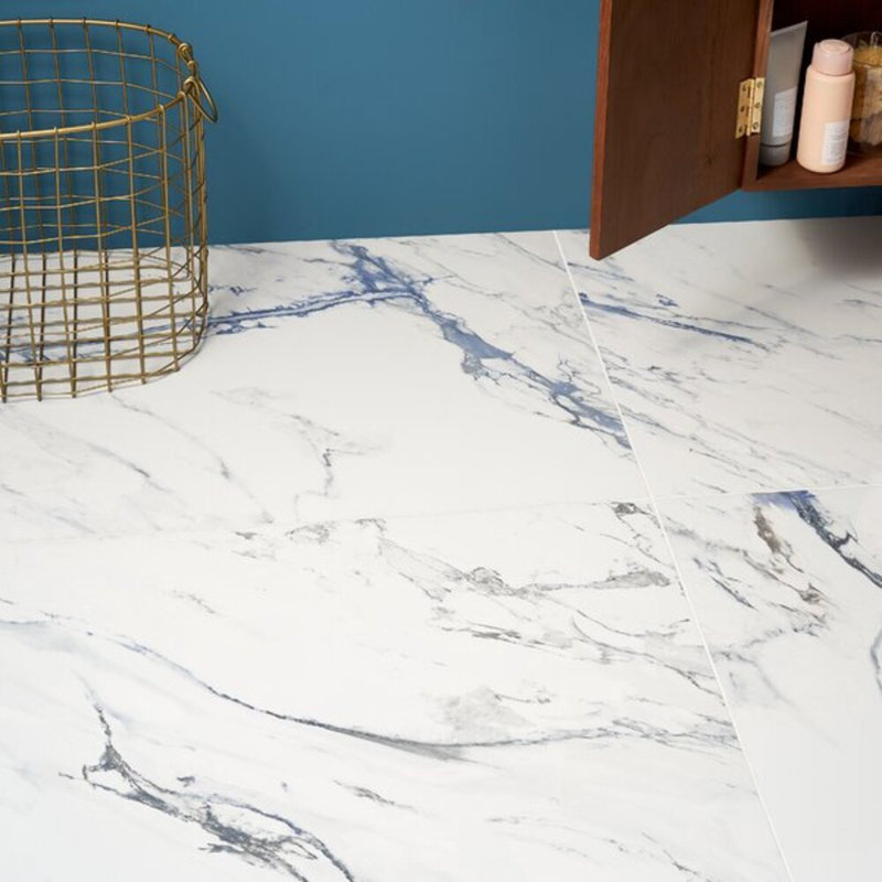 Calacatta Azur 24X48 Polished Porcelain Tile