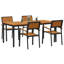 5 Piece Garden Dining Set Metal-1114572191