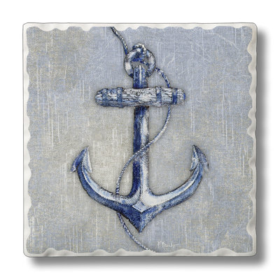 Sous-verre en pierre absorbant anchor