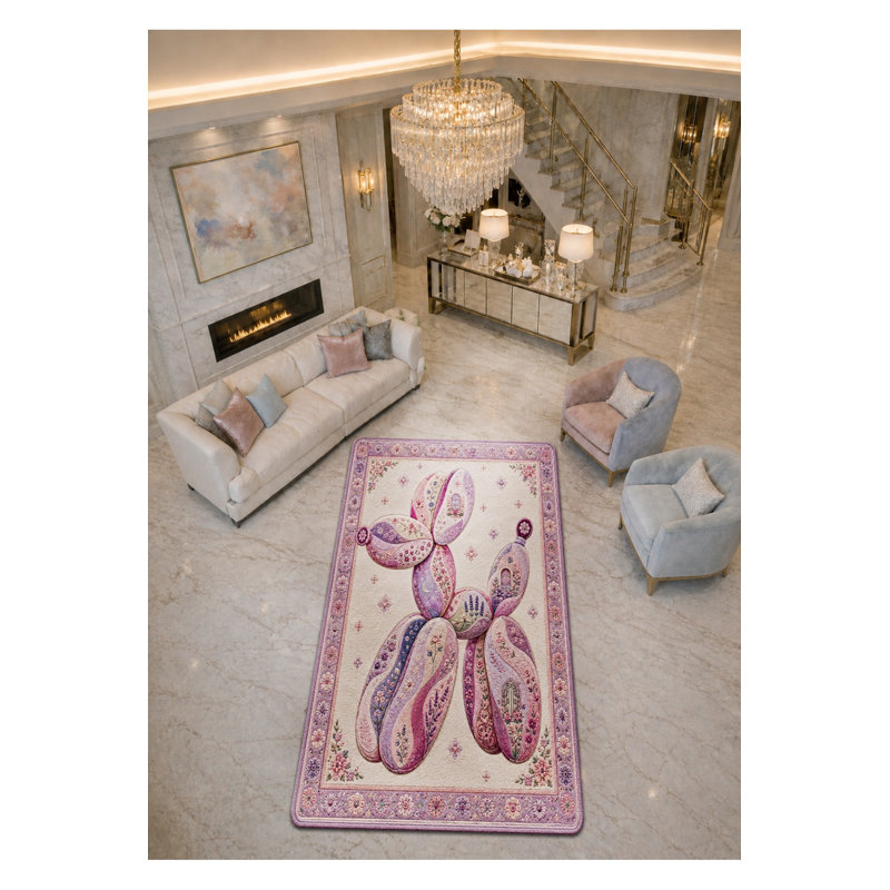Tapis tissé à la crème Mosso, 2'4" x 3'11"