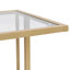 Table d'appoint, table de bout en verre acrylique à 2 niveaux pour le salon et la chambre à coucher