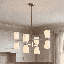 Lustre 8 lumières Aldegonde en nickel satiné-129437279