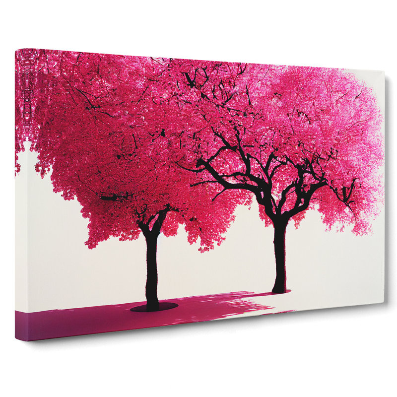 Powerful Cherry Blossom Trees - Wrapped Canvas, 50cm H x 76cm W x 3cm D