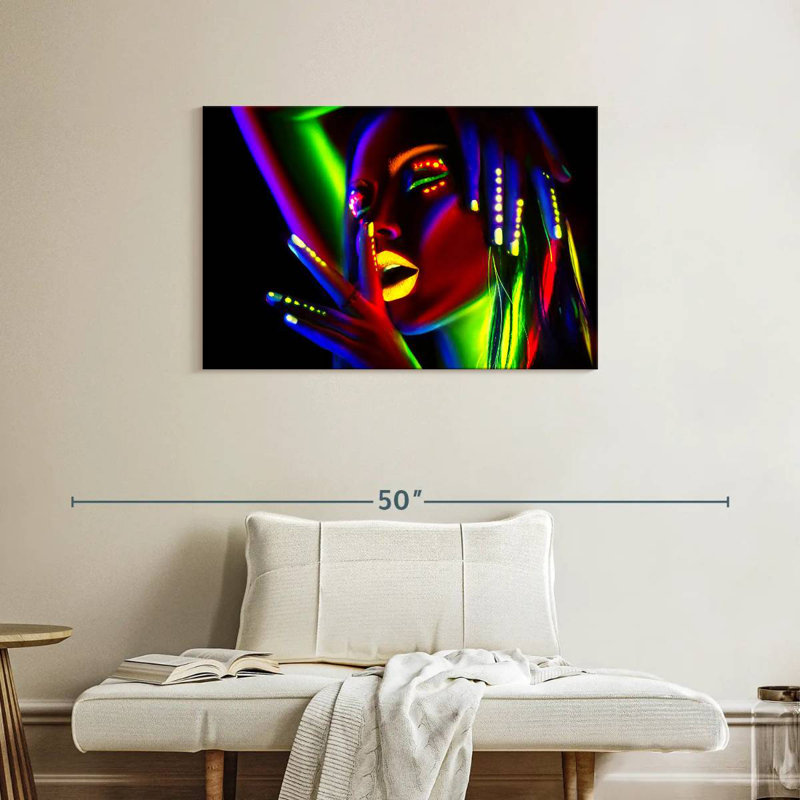Shuttleworth Neon Makeup, 24" H x 36" W