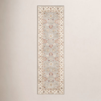 Samuel Gray Blue Beige Hand-Tufted Wool Rug