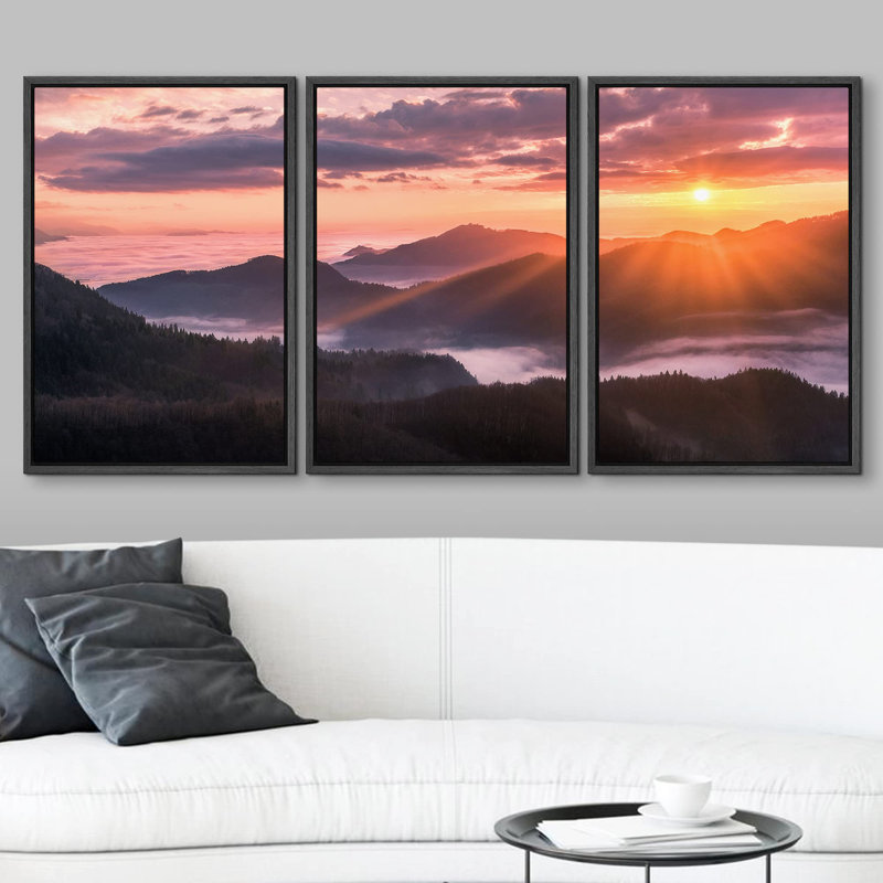 Chaîne de montagnes, Nature, Paysage naturel, Pastel, Soleil, soleil, réalisme, réalisme, paysage rustique, froid