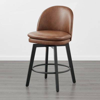 Tabouret de comptoir pivotant rembourré