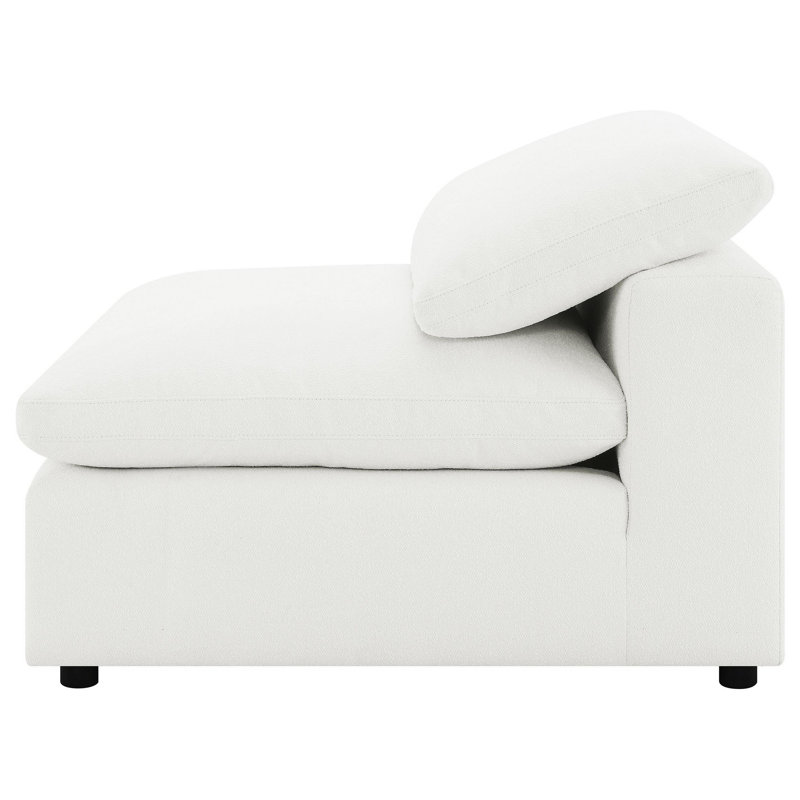 Fauteuil rembourré Raleigh Boucle, Bouclé ivoire