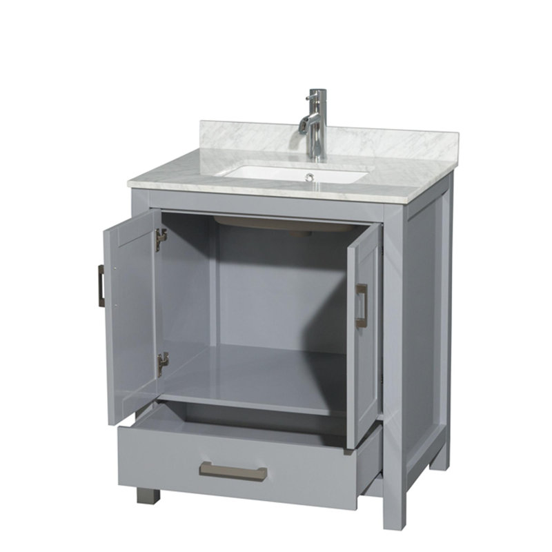 Sheffield 30" Single Bathroom Vanity Set, Gray