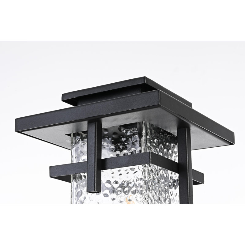 Lampadaire extérieur Ohman 6 pouces en noir