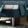 Hegg Linen Tufted Upholstered Platform Bed with Wood Slats Headboard Included