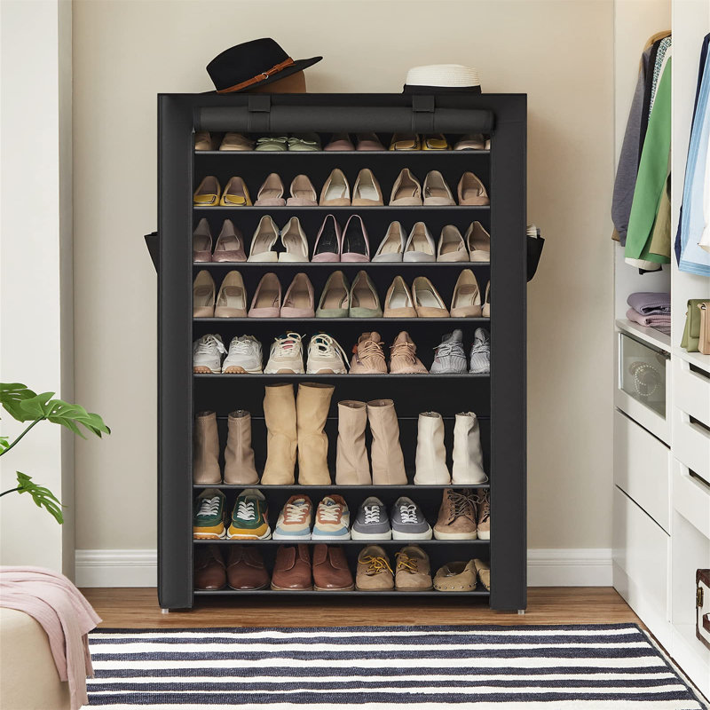 50 Pair Shoe Rack, Black