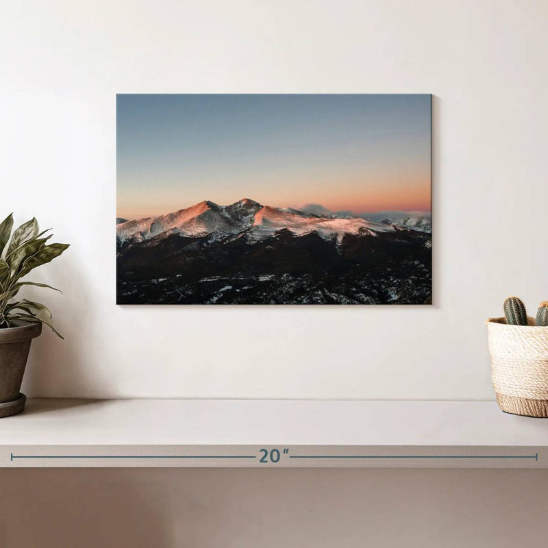 Alvord Longs Peak Mountain Sunrise, H 8 po x l 12 po