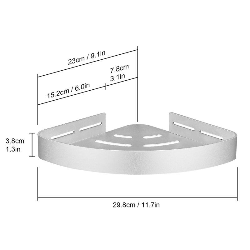 Messner Shower Caddy, Silver