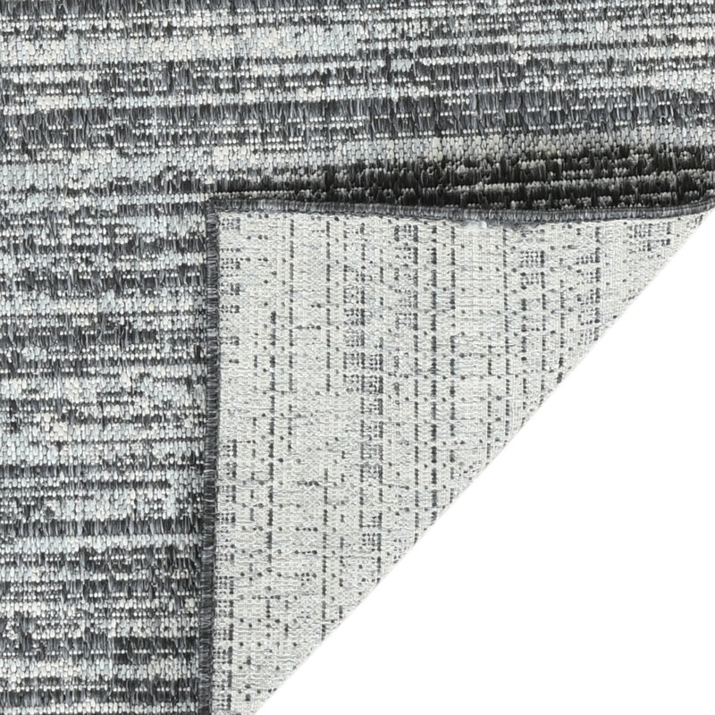Tapis d'intérieur / extérieur contemporain à tissage plat, Rectangle 8 pi x 10 pi