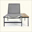 Chaise longue avec cadre en aluminium