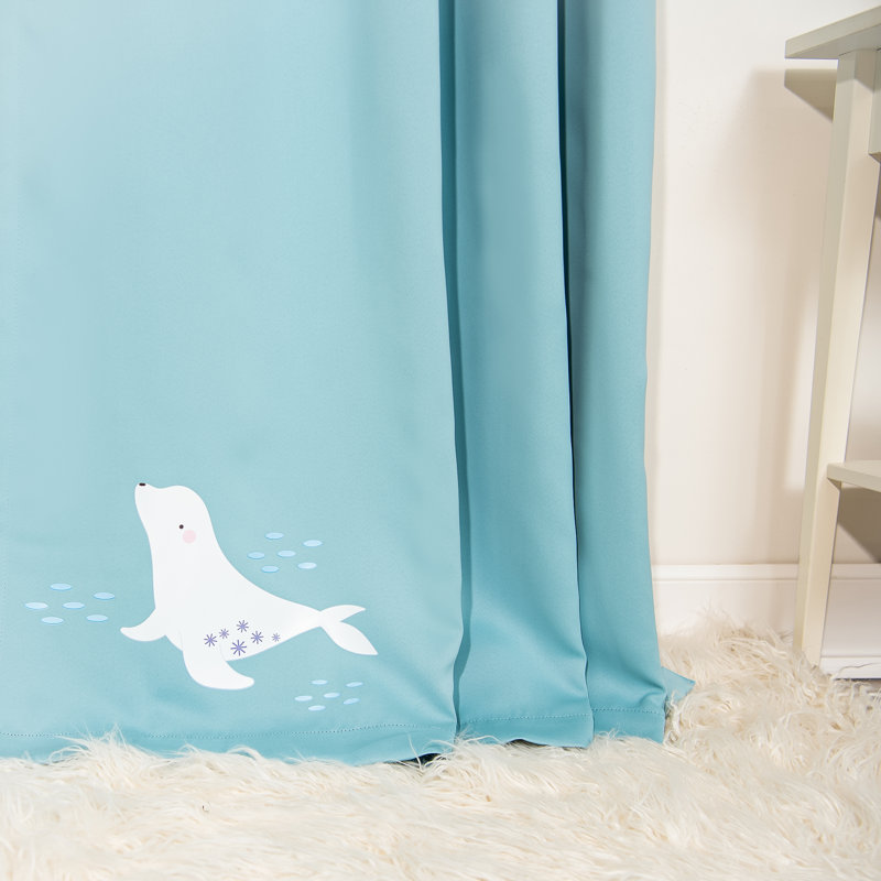 Milhouse Room Darkening Curtain Panel Pair, Turquoise