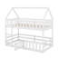 Un lit simple superposé simple sur le thème de la maison, orné de clôtures et de portes décoratives-1806521915