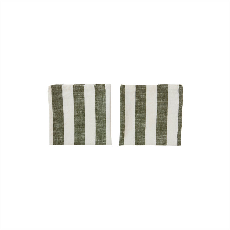 Cotton Square Napkins, Olive