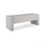 Banc de rangement rembourré moderne de 50 po avec siège capitonné, banc de repose-pieds en tissu pour chambre à coucher, vestibule ou salon, charnière à fermeture en douceur