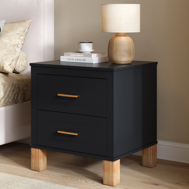 Table de bout avec rangement, Black