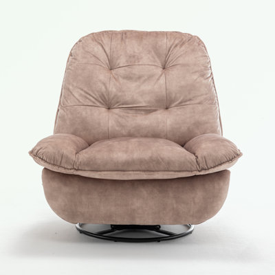 Modern Rocking Chair with button tufted back and phone holder by Hokku Designs
