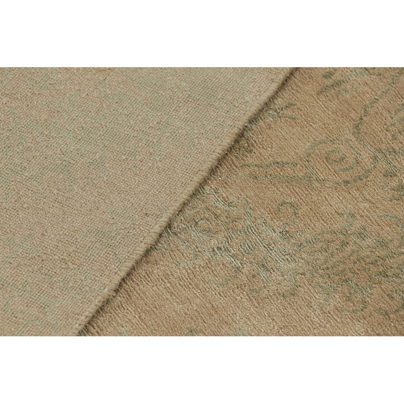 Handmade Silk and Wool Area Rug