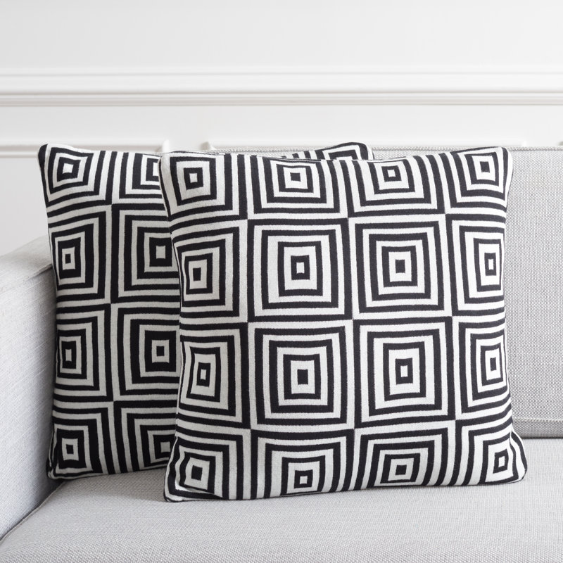 Polyester Throw Square Pillow Cover & Insert