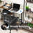 Mind Reader Standing Whiteboard Desk, Adjustable Height, Computer Desk, Laptop Desk, Portable, Rolling, 21"L x 21.5"W x 68.5"H